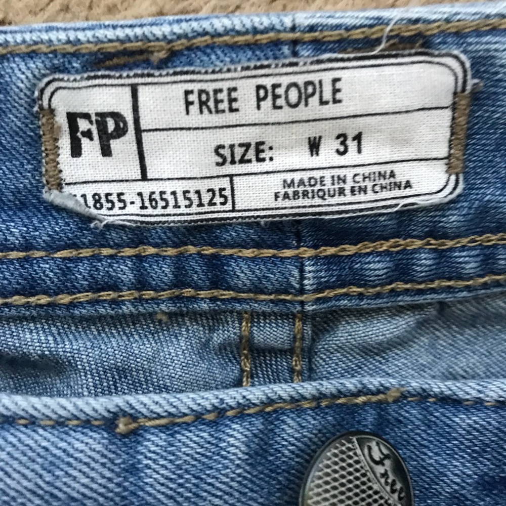 High ankle rise free people jeans